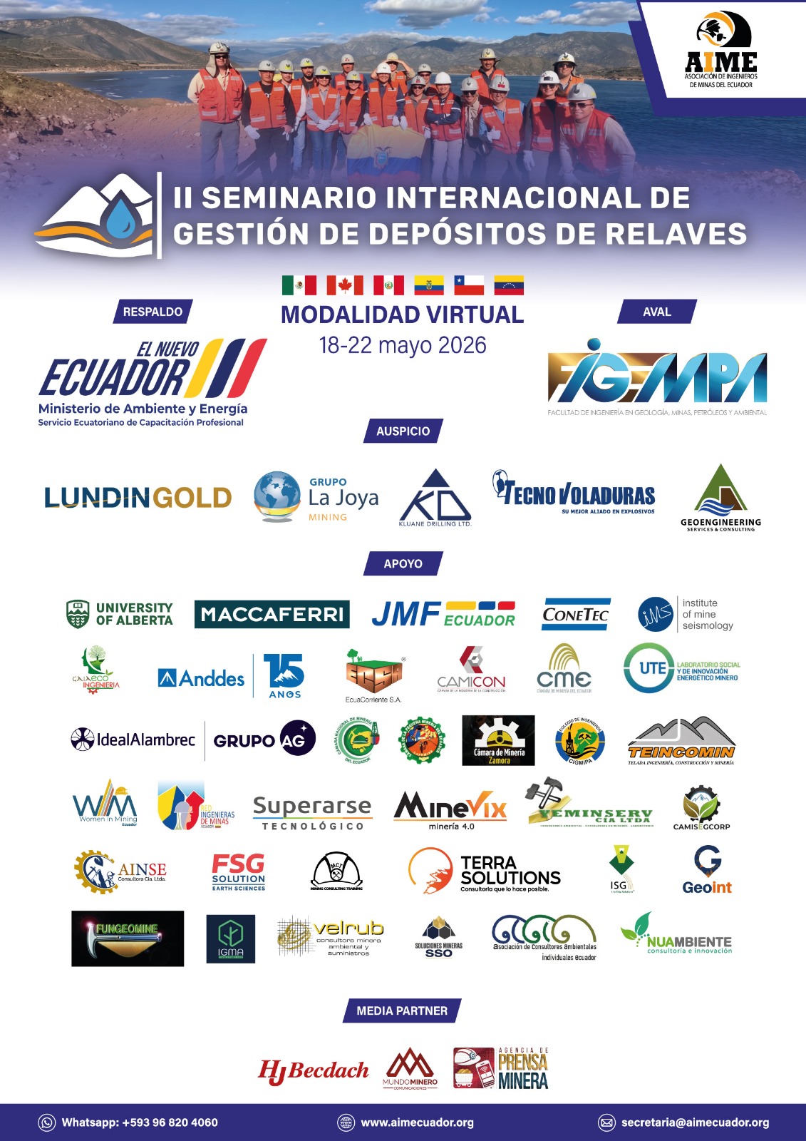 II Seminario Internacional de Gestión de Depósitos de Relaves